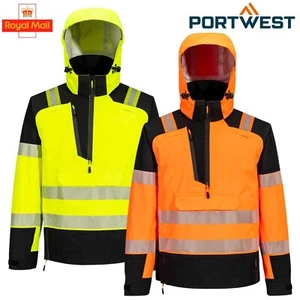 PORTWEST Hi Vis Overhead Regenjacke - T161 PW3 wasserdicht Sicherheit Arbeitsmantel (3L) - Bild 1 von 9