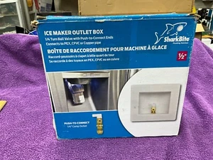 SharkBite 25033 1/2 in. Push-to-Connect Brass Ice Maker Outlet Box NEW - Picture 1 of 4