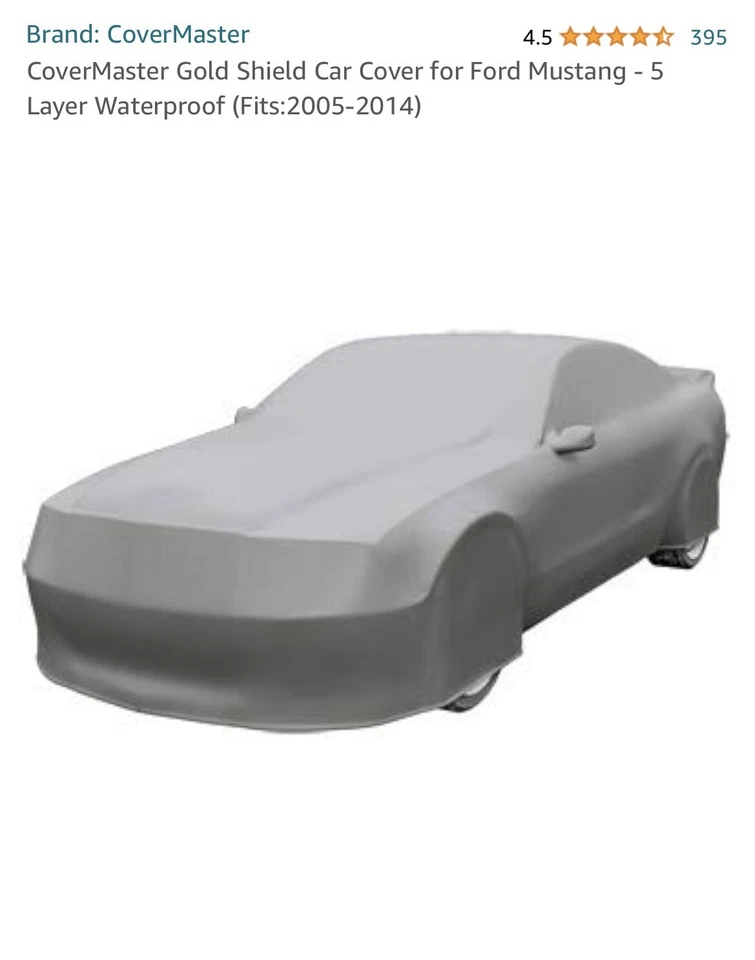 Ford Mustang 2005-2014 5 capas cubierta de coche impermeable nueva bloqueable Foto 1 de 3