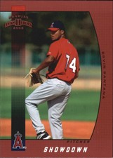 2005 Donruss Team Heroes Showdown Red Angels Baseball Card #333 Ervin Santana