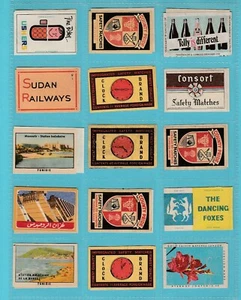ETIQUETAS MATCHBOX - SURTIDAS - 30 ETIQUETAS SURTIDAS MATCHBOX (C) - Imagen 1 de 2