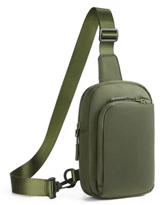 Small Crossbody Bag Sling Bag for Men Women Fanny Pack Chest Bag Extended Strap - Picture 1 of 6