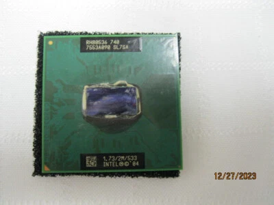 INTEL PENTIUM M RH80536 740 SL7SA PROCESSOR CPU 1.73/2M/533 TESTED Working - Image 1 of 2