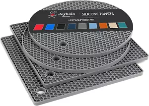 Trivets for Hot Dishes - Hot Pads for Kitchen, Silicone Pot Holders for Hot Pots - Picture 1 of 12