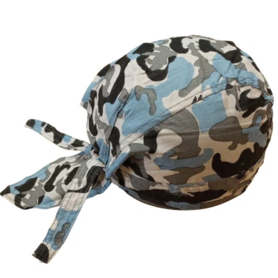 Camouflage Durag Skull Cap Head Wrap Biker Motorcycle Du Do Camo Bandana Dew Rag - Image 1 of 3