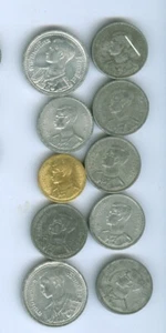 TEN COINS OF THAILAND - Picture 1 of 2