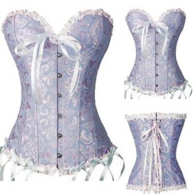 New Sexy Lace Up Basque Lingerie Women Corset Top Bustier Steampunk Gothic S-6X