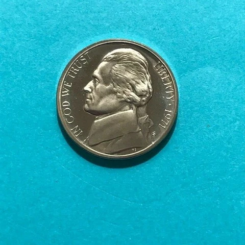 1971 S Jefferson PROOF Nickel   FREE SHIP Cover