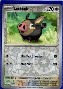 Lechonk - 182/197 - Reverse Holo - Pokemon Obsidian Flames - Picture 1 of 1