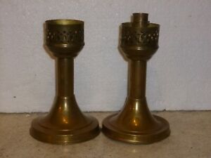 Pair of Vintage Brass Candlesticks Mason Candle Ltd