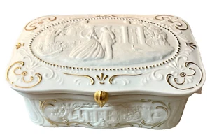 Vintage 1987 Franklin Mint "Vom Winde verweht" Porzellan Schmuck Spieluhr EUC - Bild 1 von 16