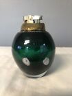 Vintage MURANO Glass GUILDCRAFT Green Millefiori Table Lighter With Label