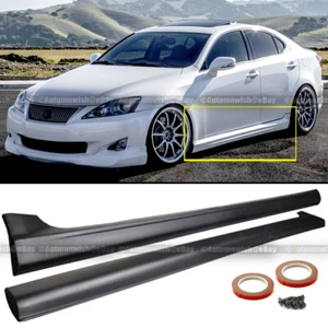 Fit 06-13 Lexus IS250 IS350 JDM IN-S Style Side Skirt Lip Body kit Extensions - Picture 1 of 1
