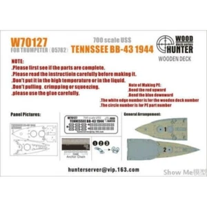 Mazo de madera Hunter W70127 1/700 TENNESSEE BB-43 1944 PARA TROMPETISTA 05782 - Imagen 1 de 1