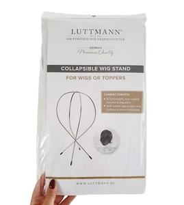 LUTTMANN® SOPORTE PARA PELUCAS DE METAL PLEGABLE PARA PELUCAS, SISTEMAS CAPILARES, TOUPETS - Imagen 1 de 5