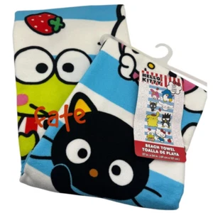 Hello Kitty and Friends Strand Bad Pool Handtuch 27 x 54 Zoll für Kinder und Erwachsene - Bild 1 von 3
