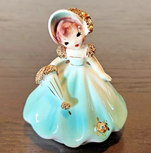 Josef Originals ABRIL Muñeca Cabeza Inclinable del Mes 3-1/2" Figura California - Imagen 1 de 11