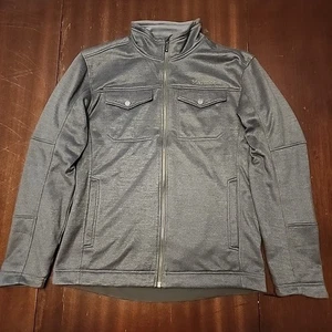 Marmot Jacket Soft Shell Full Zip Gray Fleece Lined Outdoor Hiking Pockets Med - Picture 1 of 8