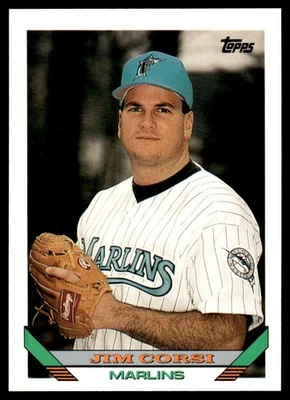 1993 Topps Jim Corsi Florida Marlins #753 - Image 1 of 2