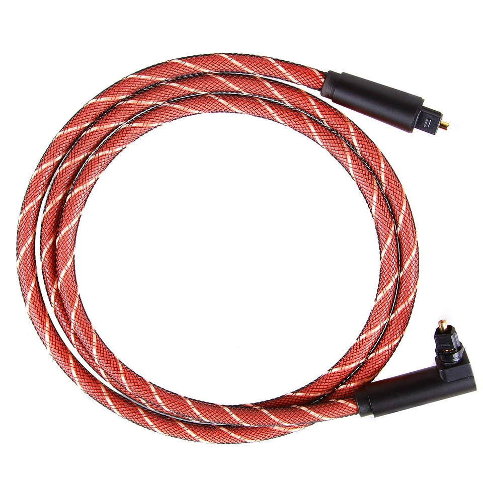 90 Degree Right Angle Toslink Optical Audio Cable for Roku PS 3/4 Xbox One/360 - image 1 of 4