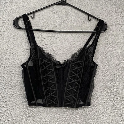 Victoria's Secret Corsé Top Mujer Pequeño Encaje Bustier Dream Angels Whimsigoth Foto 1 de 4