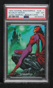 1992 SkyBox Marvel Masterpieces Lost Marvel Scarlet Witch #LM-1 PSA 8 4et - Picture 1 of 3