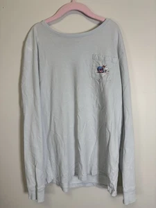 Boys Size 14 Vineyard Vines White Whale Pocket Tee Long Sleeve With Ski Whale - Picture 1 of 7