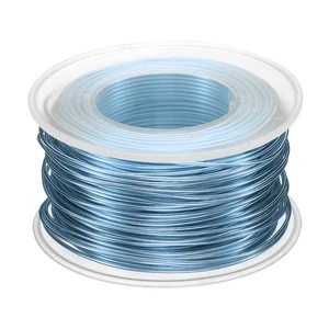 Rollo de alambre de entrenamiento de aluminio anodizado Bonsai de 1 mm 98 pies gris azul - Imagen 1 de 7
