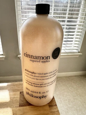 Philosophy Cinnamon Sugared Apples Shampoo Shower Gel Bubble Bath 64 oz + Pump - Image 1 of 3