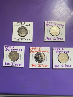 1999 S .900 Silver Quarter Set Proof Like - Image 1 of 2