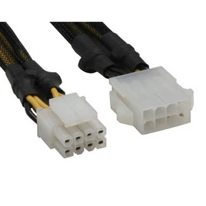 InLine Strom Verlängerung 2x4pol St->8pol Bu 30cm - Bild 1 von 1