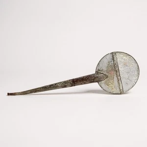 Antique Victorian Ear Trumpet Tin Speaking Tube Hearing Aid - Picture 1 of 16