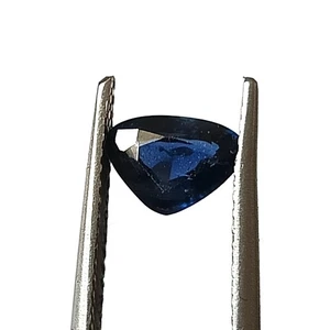 Natural Unheated Blue Sapphire Australian Heart Cut Gemstone 7.2X5.2 mm 0.85 CTS - Picture 1 of 7
