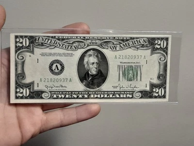 1950 $20 Federal Reserve Note Boston Crisp Uncirculated Note - Image 1 of 4