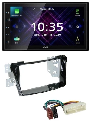 JVC DAB 2DIN MP3 Bluetooth USB Autoradio für Hyundai i40 ab 2016 Typ VF Klavierl - Bild 1 von 4