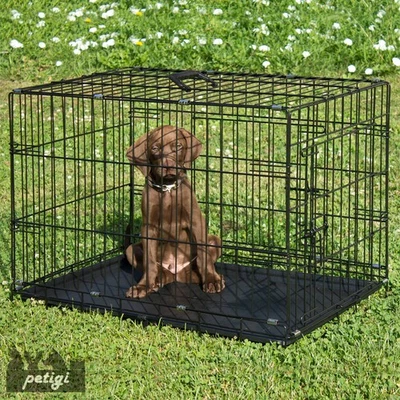 Hundekäfig Drahtkäfig Faltbar Käfig Haustier Transportkäfig Hundebox Tierkäfig  - Bild 1 von 4