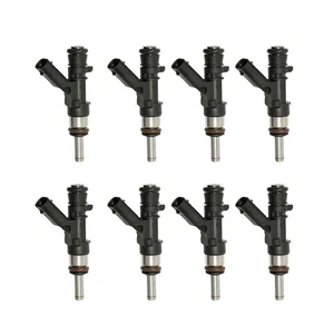 SET-BS0280158142-8 Bosch Set of 8 Fuel Injectors Gas for MB Mercedes C63 AMG E63 - Picture 1 of 8