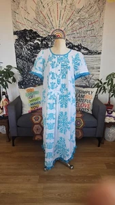 Vintage Mamo Howell Mu'u Mu'u Pullover Kleid Gr. Large (14) nie getragen pls lesen - Bild 1 von 8