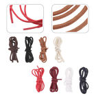 8 Pairs Round Cotton Shoelaces Replacement Waxed Sports Shoes