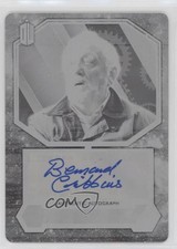 2015 Doctor Who Printing Plate Black 1/1 Bernard Cribbins Wilfred Mott Auto 1j8