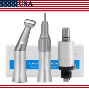 NSK Style Dental Slow Low Speed Handpiece Straight/Contra Angle/Air Motor 4Holes - Picture 1 of 13