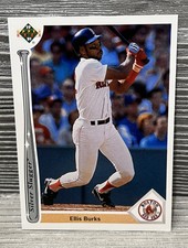 1991 Upper Deck Silver Sluggers Ellis Burks #SS10 Boston Red Sox Baseball