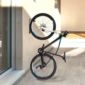2x Bike Bicycle Wall Mounted Rack Storage Hanger Holder Hook Folding Space Saver - Picture 1 of 8