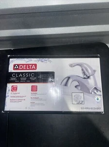 Delta Classic Bathroom Faucet 4" Centerset 521-PPU-ECO-DST Chrome READ DESCRIPTI - Picture 1 of 6