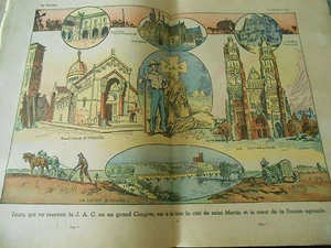 Türme, die die J.A.C. erhalten werden auf einem großen Kongress Stadt St. Martin Print 1935 - Bild 1 von 1