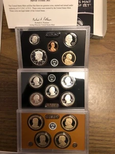 2013 US Mint SILVER PROOF Set 14 Coins - Complete with Original Box & COA - Picture 1 of 2