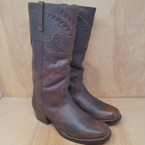 Steve Madden Womens Western Boots Sz 10 Mid Calf Premium Cowboy High End Botas