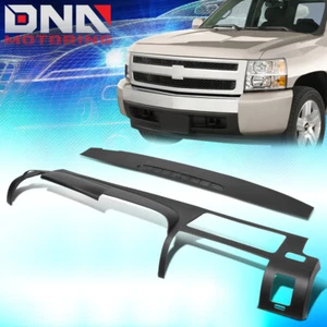 FOR 2007-2013 GMC SIERRA SL SLE SILVERADO LS LT WT 2PCS DASH BOARD COVER OVERLAY - Bild 1 von 6