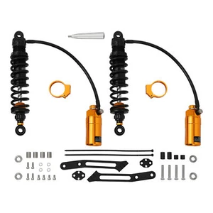 Remote Reservoir Rear Suspensions Shocks Fit For Harley Road King Glide 2014-25 - Picture 1 of 23