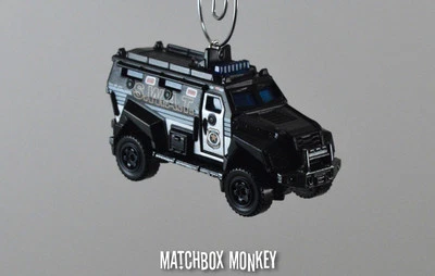 Police SWAT Unit Truck Special Forces 1/64 Custom Christmas Ornament Adorno - Image 1 of 4